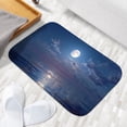 thumbnail image 6 of 1pc Moonlit Sea Absorbent Non-Slip Bathroom Thickened Flannel Rug Decor,Soft,Quick Drying,Suitable For Indoor/outdoor Use,Bathrooms,Bedrooms,Kitchens,Terrace,Laundry Rooms,16"x24", 6 of 9