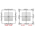 thumbnail image 5 of FixtureDisplays® Adjustable Greeting Card Rack 4x6"-7x5" Horizontal Vertical Post Card Display.Pocket Size: 4.5-11" Wide X 5.8" Tall, 64 Pockets. 11603-L-DOUBLE-WHTK, 5 of 5