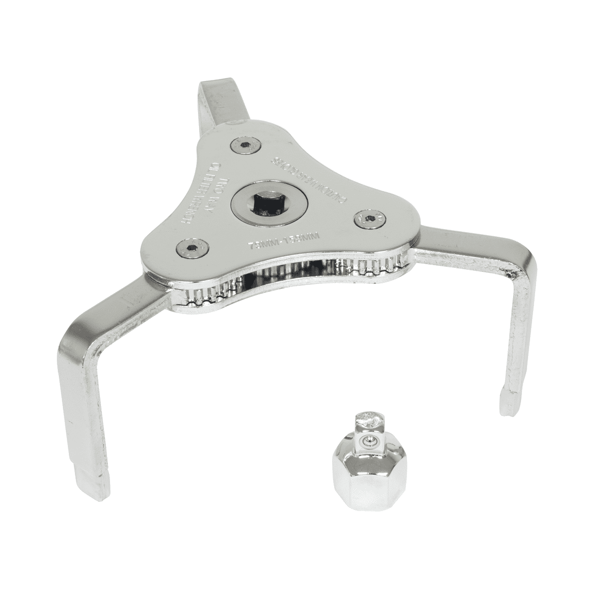 Lisle 73-153mm 3 Jaw Wrench w/ Adapter