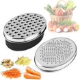 thumbnail image 1 of Cheese Grater with Container & Lid Fruit and Vegetable Chopper (Black), 1 of 5