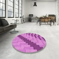 thumbnail image 4 of Ahgly Company Machine Washable Indoor Rectangle Transitional Violet Purple Area Rugs, 8' x 12', 4 of 7