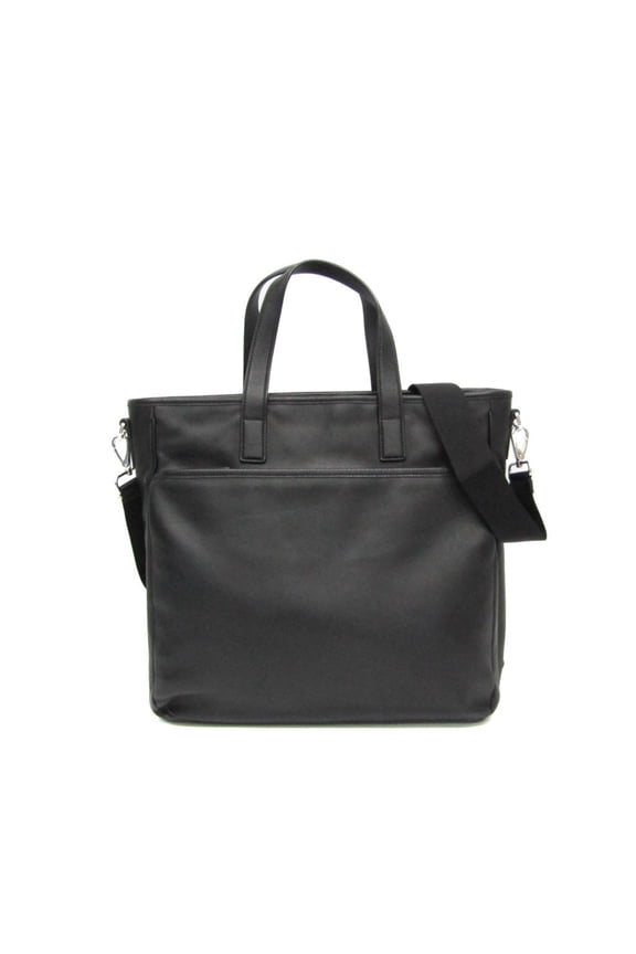 Pre-Owned Prada Men's Leather Handbag,Shoulder Bag Black (Good)