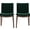 Green, variant on Mid - Century Design with Foam / Green Dining Chairs Set of Two