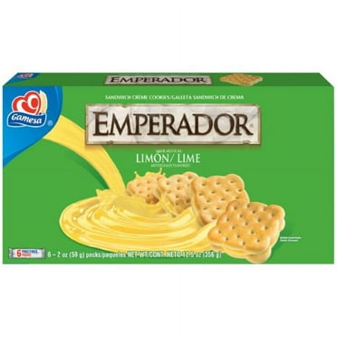 Gamesa Emperador Lime Flavored Sandwich Cookies, 2 Oz., 6 Count (Pack of 32)