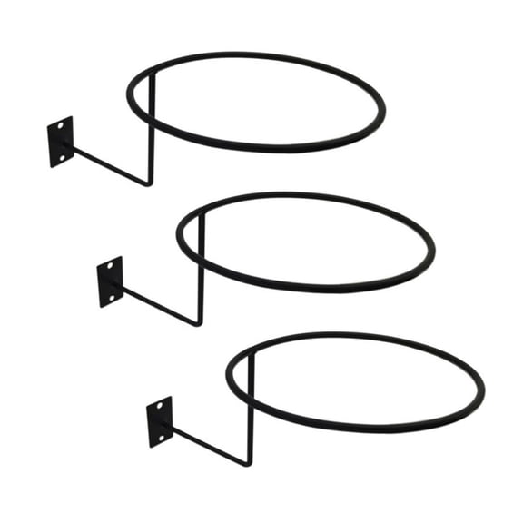 3Pcs Metal Helmet Holder Helmet Hanger Rack Wall Mounted Hook for Coat Hat Cap