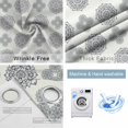 thumbnail image 4 of Vintage Bohemia Blackout Curtains for Bedroom/Living Room, Thermal Insulated Kitchen Curtains, Blue Gray Boho Abstract Flowers Beige Grommet Darkening Window Treatment Drapes 52"x84"x2, 4 of 8