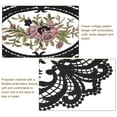 thumbnail image 3 of REGALWOVEN Retro Lace Placemat Oval Embroidered Table Place Mats French Crochet Doilies Black, 3 of 7