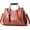 Khaki, variant on Womens Handbags and Purses Fashion Top Handle Satchel Tote PU Leather Shoulder Bags