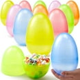 thumbnail image 1 of Huevos de Pascua de plástico JOYIN Jumbo de 7 pulgadas, 6 colores, 12 unidades, 1 of 9