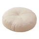 thumbnail image 1 of Cojín de suelo redondo, pequeño y decorativo, para adultos. Beige, 1 of 9