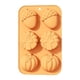 thumbnail image 1 of Molde de silicona para tartas de calabaza de 6 cavidades Herramienta versátil para hornear y hacer velas en casa, 1 of 8