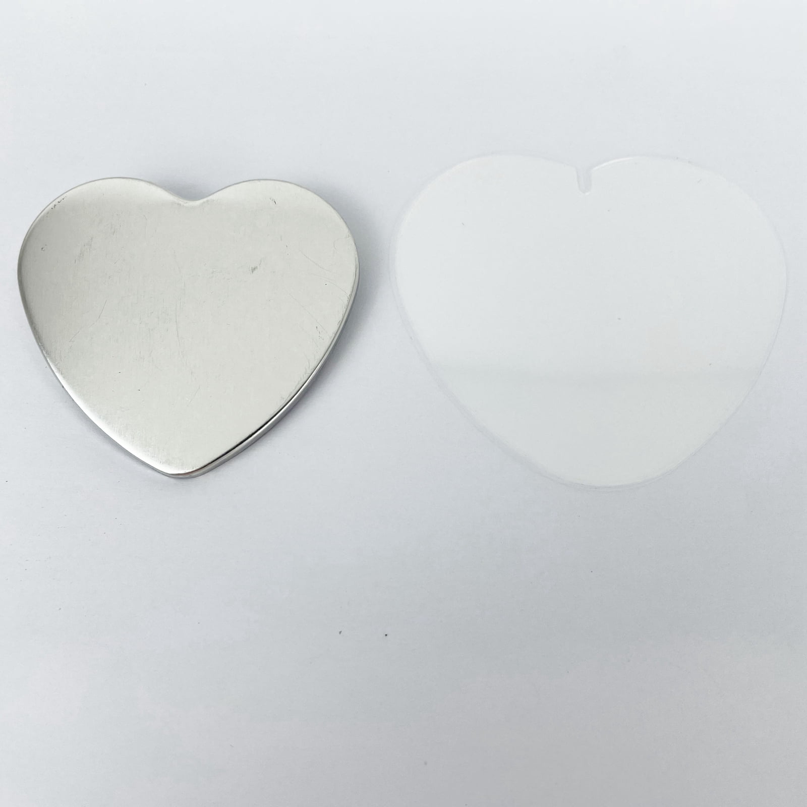 Techtongda Heart Shape Metal Pin Back Button Parts for Button Maker Machine 100pcs/Set DIY