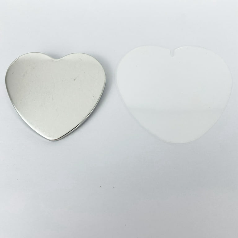 Heart Shape Button Maker Parts Mental Pin Back Button Parts