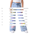 thumbnail image 4 of EnJoCho Girls Baggy Ripped Jeans Artistic Graphic Streetwear Trousers Cute Aesthetic Print Denim Pants Y2𝗄 Wide Leg Boyfriend Jeans Girls Barrel Leg Jeans for Teens, 4 of 9