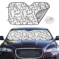 thumbnail image 2 of Balery Lavender Flowers Print Car Windshield Sun Shade,Windshield Sunshade for Car Pickup Truck SUV Accessories-, 2 of 7