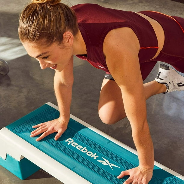 Reebok Fitness Multipurpose Aerobic Strength Training Workout Step Teal Walmart