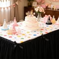 thumbnail image 6 of 1 Pack Tulle Table Skirt, Torqee Bow Decor Tablecloth, Party Decoration Cover, for Birthday Cake Table, Holiday Gathering and Event Display, Black, L, 6 of 8