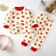 thumbnail image 2 of Bovxnpu Boys Girls Outfits Set 2 Piece Loungewear Set, Girls Long Sleeve Shirt and Pants Set for Toddlers Girls Fall Clothes Home Clothes 0-3 Months, 2 of 3