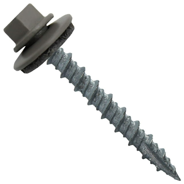 Tornillos metálicos para techos Jake Sales 250, 10 x 3,8 cm, color gris peltre