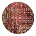 thumbnail image 3 of Unique Loom Saturn Collection Area Rug - Aura (7' Round Burgundy/Cream), 3 of 7