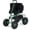 Mint green with backrest and armrest, variant on Gaderth Rolling Garden Work Seat with Wheels, 360° Swivel Seat Gardening Cart with Extendable Steering Handle, Tool Tray and Storage Basket, 400 lbs Capacity