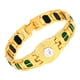 thumbnail image 3 of Pulsera magnética Xihbxyly para hombre Titanio color oro y carbono, 3 of 7