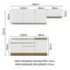 thumbnail image 3 of Cocina Integral MADESA Glamy 260cm Marrón/Blanco, 3 of 5