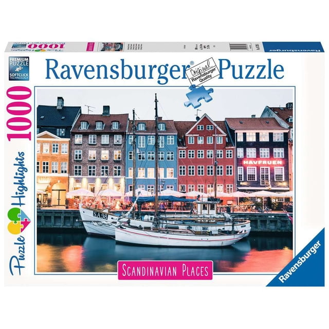Rompecabezas Ravensburger Copenhague Dinamarca 1000 Piezas 70x50 cm