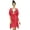 Coral Red, variant on Women's Bathing Suit Cover Ups Georgette Bikini Swimwear Cover Up Sheer Tunic