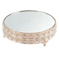 thumbnail image 1 of Bandeja de cristal, soporte de pastel de espejo de cristal, bandeja de postre de boda, estante de pastel de cristal, durabilidad mejorada, 1 of 8