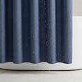 thumbnail image 3 of Unique Bargains Solid Color Linen-Like Shower Curtain with Hooks Blue 71"W x 71"L, 3 of 5
