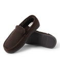 thumbnail image 7 of Dearfoams Men's Keaton Twill House Shoe Moccasin Slipper, 7 of 7