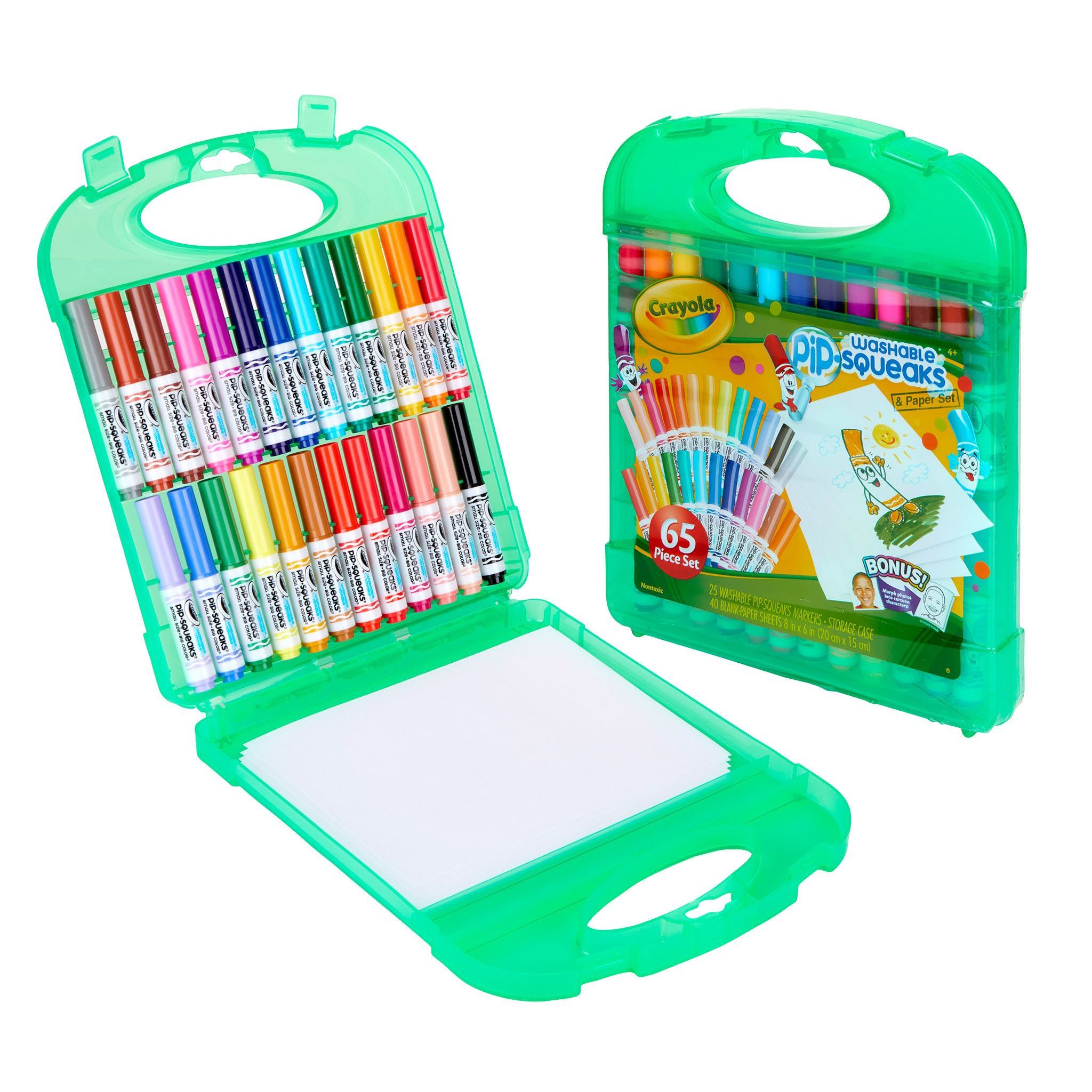 Set de 25 marcadores lavables Crayola Pip Squeaks, esenciales para el regreso a clases, materiales de arte y manualidades, regalo para maestros y niños, edades 4+ 5