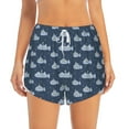 thumbnail image 2 of Balery Submarine With Periscope Pantalones cortos deportivos para mujer con forro y dos bolsillos, elásticos, para entrenamiento, gimnasio, yoga-Large, 2 of 7