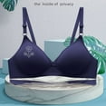 thumbnail image 2 of Kyusrd Full Coverage Bras For Women Adjustable Straps Wireless Push Up Small Cupt-Shirt Bralette Underwear Pattern Soild Color Soft Comfortable Underwear, 2 of 6