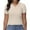 apricot, variant on Women's Summer Short Sleeve Shirt V-Neck Collar Pullover Tops Lightweight Knit Polo Shirt