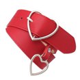 thumbnail image 1 of pitrice Coeur Forme Femmes Ceintures Cuir Ceinture Jeans Pantalons Robe Ceintures Rouge, 1 of 8