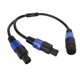thumbnail image 5 of Cable divisor de altavoz cable adaptador flexible de 1 hembra a 2 macho universal para monitor de escenario, 5 of 8