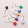 thumbnail image 5 of Dados de tamiz transparentes de 20 lados, color sólido, bolsa de varios colores, colgante, pendientes, llavero, accesorios, 5 of 5