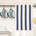 thumbnail image 2 of Unique Bargains Cotton Hand Towels Absorbent Lint Free Dish Kitchen Towels 24 x 16 Inch Blue Striped 4pk, 2 of 7