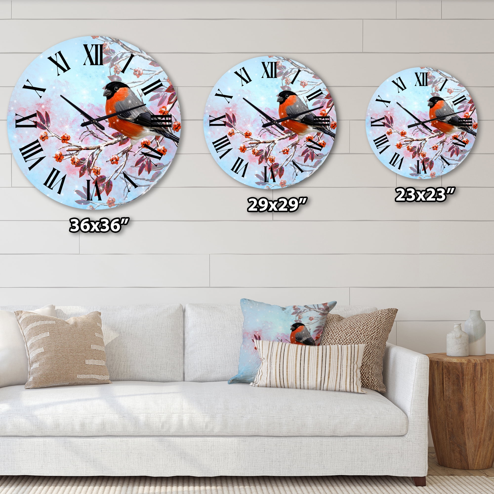 Designart 1 in Quartz Traditional Wall Clock