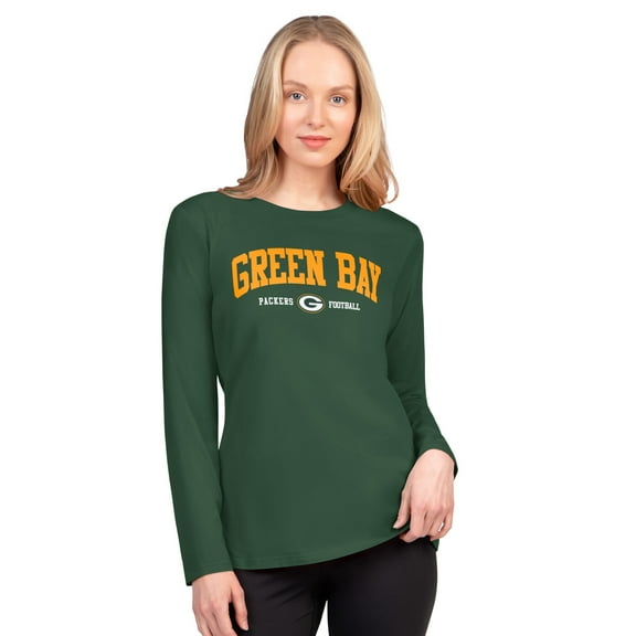 Women's G-III 4Her by Carl Banks Green Green Bay Packers Best Play Long Sleeve T-Shirt