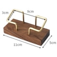 thumbnail image 1 of Walnut Brass Business Card Holder Wooden Business Card Holder Metal Business Card Rack Solid Wood Card Note Box, 1 of 5