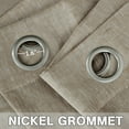 thumbnail image 3 of Decorative Home Fashion Linen Sheer Drapes Light Filtering Solid Curtains for Window, 1 Pair Natural Open Weave Linen Curtains Sheer Grommet Top (Set of 2, 52 by 63 Inch, Taupe), 3 of 7