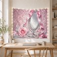 thumbnail image 5 of Pink Boxes and Flowers Tapestry Wall Hanging, 5 of 7