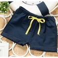 thumbnail image 4 of naisibaby Summer Boys Girls Solid Color Fashion Shorts, Kids Comfy Cotton Daily Casual Shorts Blue 2T, 4 of 4