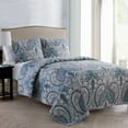 thumbnail image 2 of VCNY Home Lawrence Damask 3-Piece Quilt Set, King with Quilt and Shams, 2 of 5