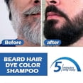 thumbnail image 2 of Mens Beard Dye for Men Black in 5 Minutes & Long-Lasting Black Hair Dye for Gray Hair Coverage, Root Touch Up Color for Men Beard & Mustache, 2 of 5