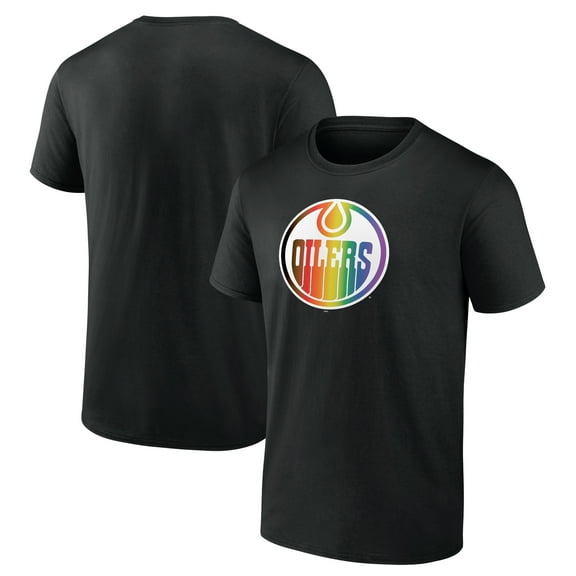 Men's Black Edmonton Oilers Oilers Pride T-Shirt