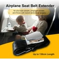 thumbnail image 2 of Airplane Seat Belt Extender with Storage Pouch,Adjustable Airplane Belt Extension with Metal Buckle,Compatible with Most Airlines & Some Cars,Travel Accessory, 2 of 7